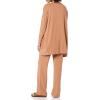 imageAmazon Essentials Womens RelaxedFit UltraLightweight OpenFront CardiganLight Caramel