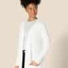 imageAmazon Essentials Womens RelaxedFit UltraLightweight OpenFront CardiganLight Grey Heather