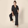 imageAmazon Essentials Womens Satin Pajama Shirt and Pants SetBlack