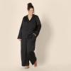 imageAmazon Essentials Womens Satin Pajama Shirt and Pants SetBlack