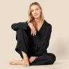imageAmazon Essentials Womens Satin Pajama Shirt and Pants SetBlack