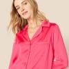 imageAmazon Essentials Womens Satin Pajama Shirt and Pants SetHot Pink