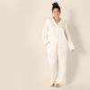 imageAmazon Essentials Womens Satin Pajama Shirt and Pants SetIvory