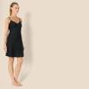 imageAmazon Essentials Womens Satin Sleepwear Cami Slip Mini NightgownBlack