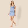 imageAmazon Essentials Womens Satin Tank Top and Short Sleepwear SetDusty Blue