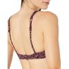 imageAmazon Essentials Womens Scoop Neck Swim Crop TopBrick Red Leopard