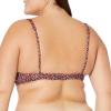 imageAmazon Essentials Womens Scoop Neck Swim Crop TopBrick Red Leopard