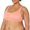 imageAmazon Essentials Womens Scoop Neck Swim Crop TopCoral Pink