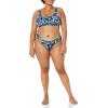 imageAmazon Essentials Womens Scoop Neck Swim Crop TopDeep Blue Paisley