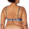 imageAmazon Essentials Womens Scoop Neck Swim Crop TopDeep Blue Paisley