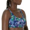 imageAmazon Essentials Womens Scoop Neck Swim Crop TopDeep Blue Paisley