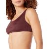 imageAmazon Essentials Womens Scoop Neck Swim Crop TopDeep Brown