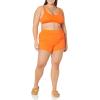 imageAmazon Essentials Womens Scoop Neck Swim Crop TopOrange
