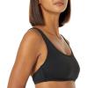 imageAmazon Essentials Womens Scoop Neck Swim Crop TopWashed Black