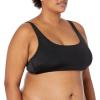 imageAmazon Essentials Womens Scoop Neck Swim Crop TopWashed Black