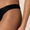 imageAmazon Essentials Womens Seamless Breathable Underwear for Women Thong Bonded Stretch Pack of 4BlackCamelLight PinkWhite