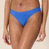 imageAmazon Essentials Womens Seamless Breathable Underwear for Women Thong Bonded Stretch Pack of 4Pale Blue