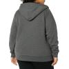 imageAmazon Essentials Womens SherpaLined Fleece FullZip Hooded Jacket Available in Plus SizeCharcoal Heather
