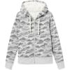 imageAmazon Essentials Womens SherpaLined Fleece FullZip Hooded Jacket Available in Plus SizeGrey Camo