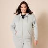 imageAmazon Essentials Womens SherpaLined Fleece FullZip Hooded Jacket Available in Plus SizeGrey Heather