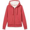 imageAmazon Essentials Womens SherpaLined Fleece FullZip Hooded Jacket Available in Plus SizeRed Heather