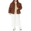 imageAmazon Essentials Womens Short Waisted Puffer Jacket Available in Plus SizeDeep Brown