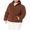 imageAmazon Essentials Womens Short Waisted Puffer Jacket Available in Plus SizeDeep Brown