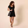 imageAmazon Essentials Womens ShortSleeve Scoop Neck RomperBlack