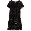 imageAmazon Essentials Womens ShortSleeve Scoop Neck RomperBlack Dots