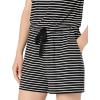 imageAmazon Essentials Womens ShortSleeve Scoop Neck RomperBlack Stripe