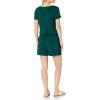 imageAmazon Essentials Womens ShortSleeve Scoop Neck RomperJade Green