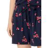 imageAmazon Essentials Womens ShortSleeve Scoop Neck RomperNavy Red Tulips