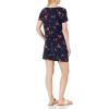 imageAmazon Essentials Womens ShortSleeve Scoop Neck RomperNavy Red Tulips