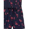 imageAmazon Essentials Womens ShortSleeve Scoop Neck RomperNavy Red Tulips