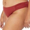 imageAmazon Essentials Womens Side Tab Bikini Swimsuit BottomBrick Red