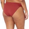 imageAmazon Essentials Womens Side Tab Bikini Swimsuit BottomBrick Red