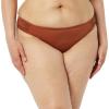 imageAmazon Essentials Womens Side Tab Bikini Swimsuit BottomBrown