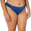 imageAmazon Essentials Womens Side Tab Bikini Swimsuit BottomDeep Blue