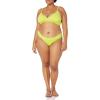 imageAmazon Essentials Womens Side Tab Bikini Swimsuit BottomLime Green