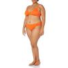imageAmazon Essentials Womens Side Tab Bikini Swimsuit BottomOrange