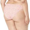 imageAmazon Essentials Womens Side Tab Bikini Swimsuit BottomPale Peach Micro Floral