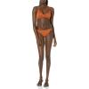 imageAmazon Essentials Womens Side Tab Bikini Swimsuit BottomTerracotta