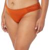 imageAmazon Essentials Womens Side Tab Bikini Swimsuit BottomTerracotta