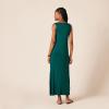 imageAmazon Essentials Womens SideSlit Jersey VNeck Maxi Length DressDark Green