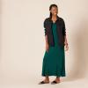 imageAmazon Essentials Womens SideSlit Jersey VNeck Maxi Length DressDark Green