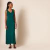 imageAmazon Essentials Womens SideSlit Jersey VNeck Maxi Length DressDark Green