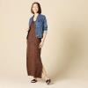 imageAmazon Essentials Womens SideSlit Jersey VNeck Maxi Length DressDark Toffee Brown Animal Print