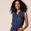 imageAmazon Essentials Womens Sleeveless RelaxedFit Woven Shirt DressNavy