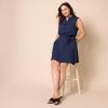 imageAmazon Essentials Womens Sleeveless RelaxedFit Woven Shirt DressNavy