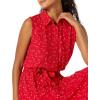 imageAmazon Essentials Womens Sleeveless RelaxedFit Woven Shirt DressRed Leafy Floral